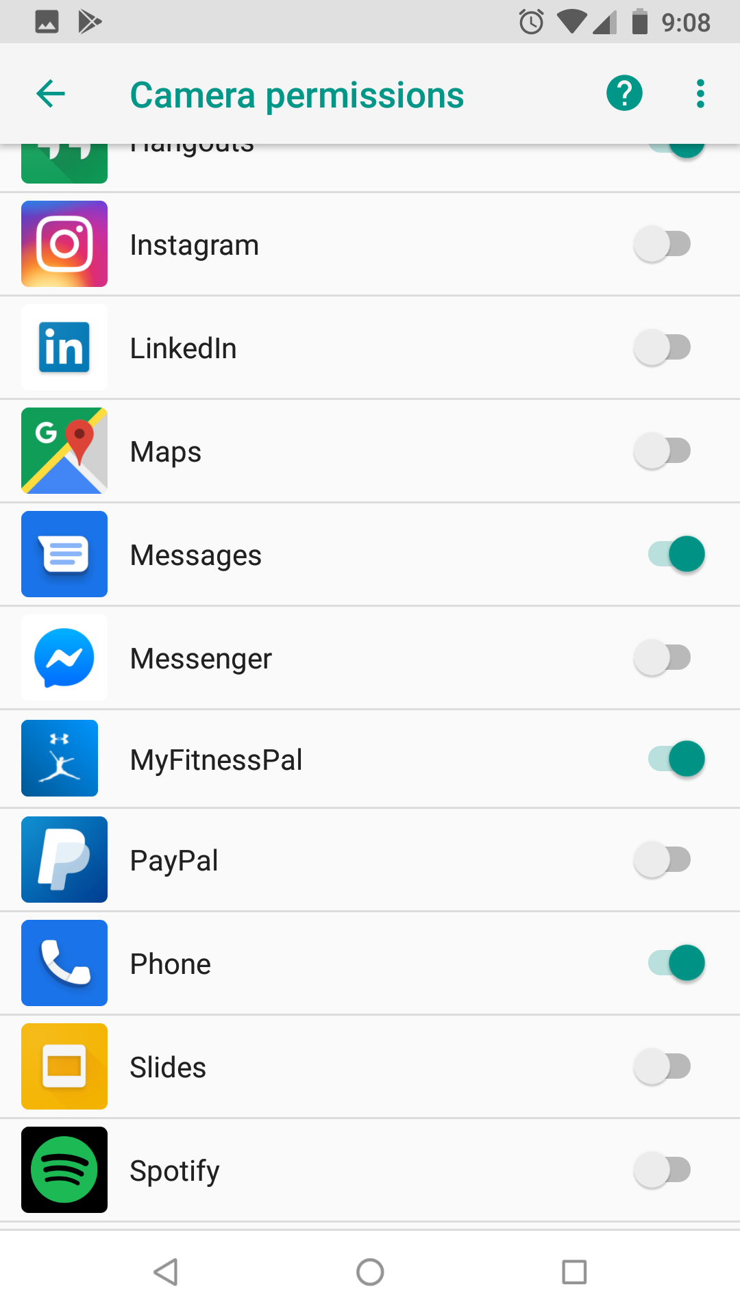 android app permissions